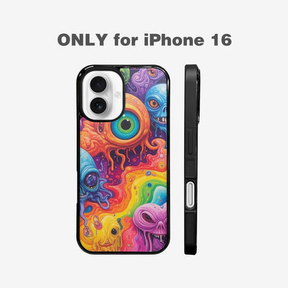 iPhone 16 Case — Aliens Tie Dyemelting Aliens P, Custom Printed Phone Case