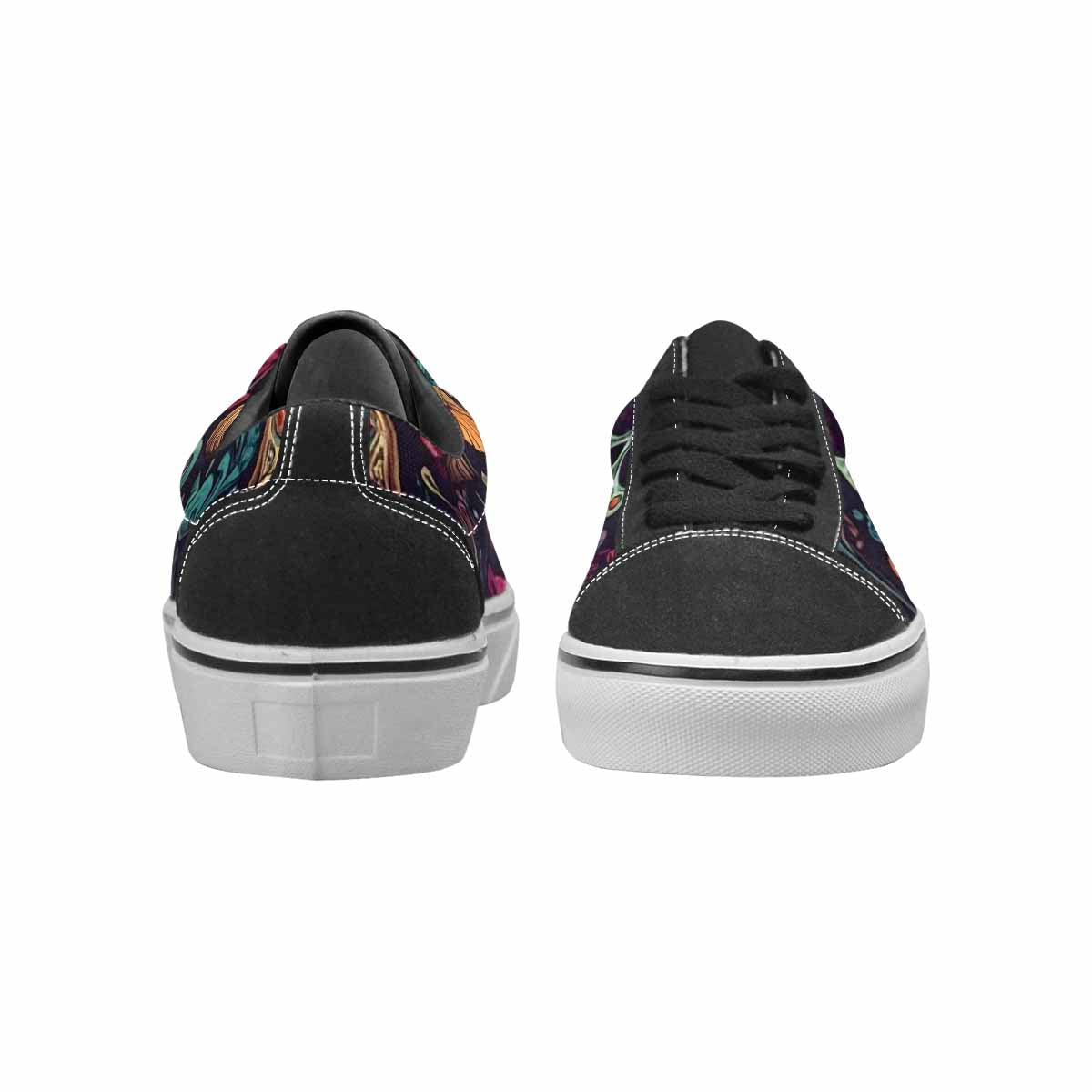 MEN'S Mushrooms And Skulls Canvas Lace-Up Aesthetic Sneakers