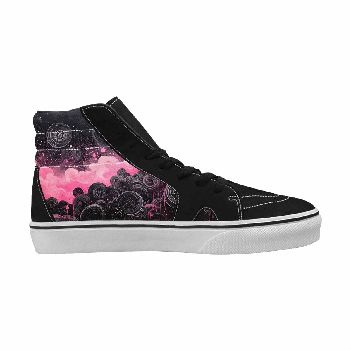 MEN'S Van Gogh Swirl High Top Canvas Grunge Custom Shoes