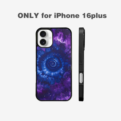 iPhone 16 Plus Case — Cosmic Tie Dye, Custom Printed Phone Case