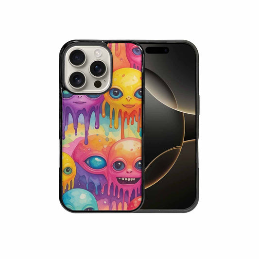 iPhone 16 Pro Case — Aliens Tie Dyemelting Aliens P, Custom Print Case Cover
