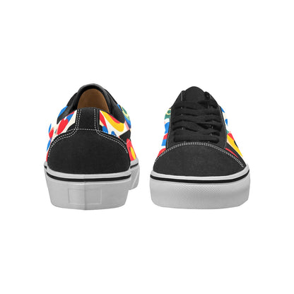 WOMEN'S 1960S Mod Cartoon Art Low Top Skateboarding Cottagecore Shoes