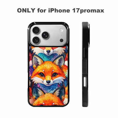 iPhone 17 Pro Max Case — Watercolor Kawaii Fox Watercolor Abstract, Customized Protective Case