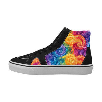 WOMEN'S Tie Dye Swirl High Top Canvas Surreal Shoes