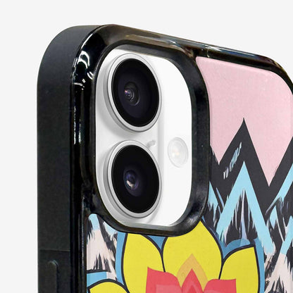 iPhone 16 Case — 1960s Mod Cartoon Art Pattern, Custom Designed Case Cover