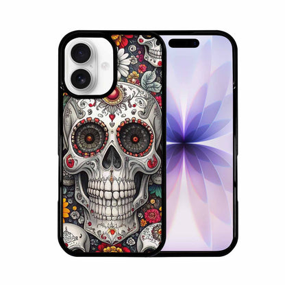 iPhone 17 Case — Greyscale Black And White Gothic Skulls, Unique Phone Case Design