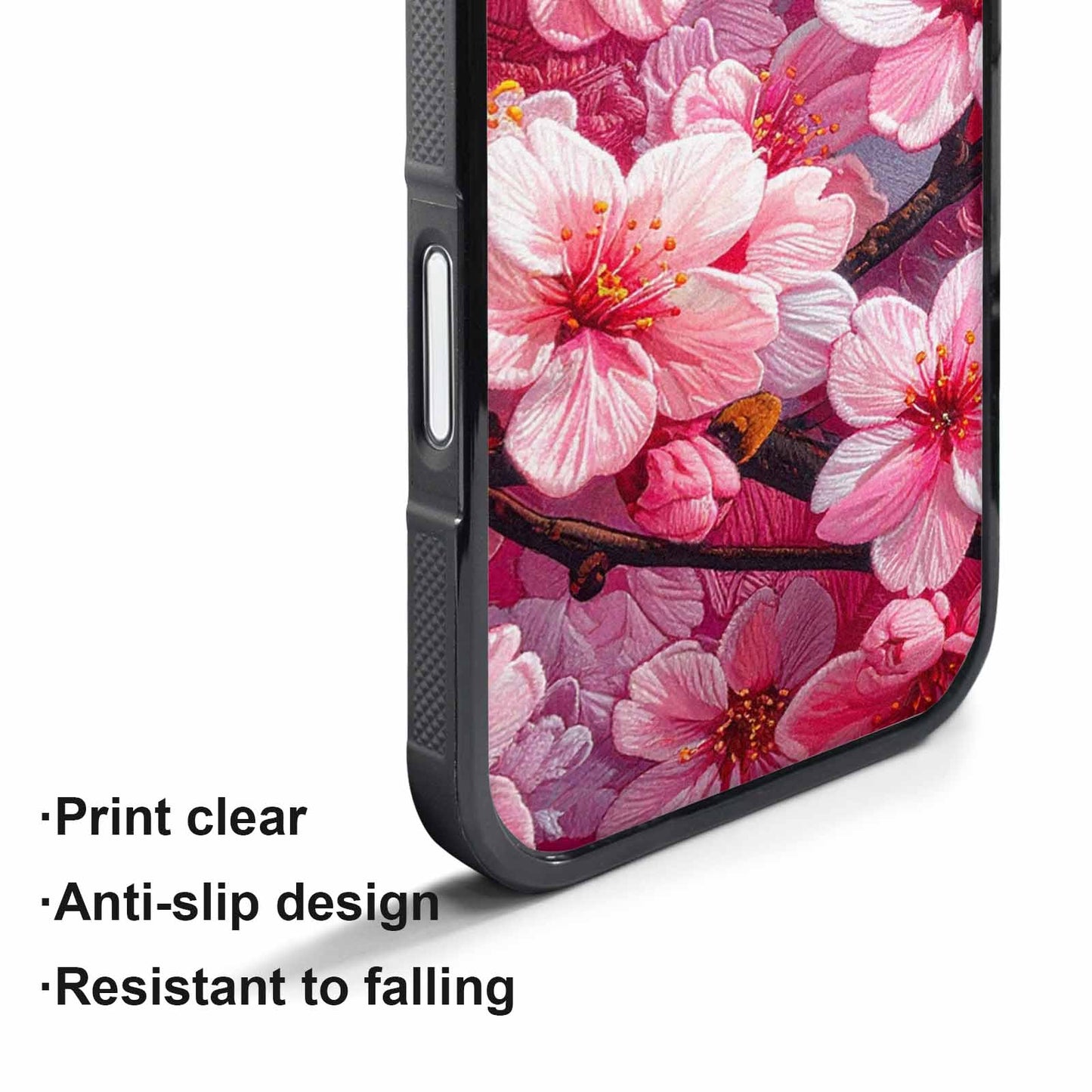 iPhone 17 Air Case — Glowing Cherry Blossom Original Art, Custom Phone Case
