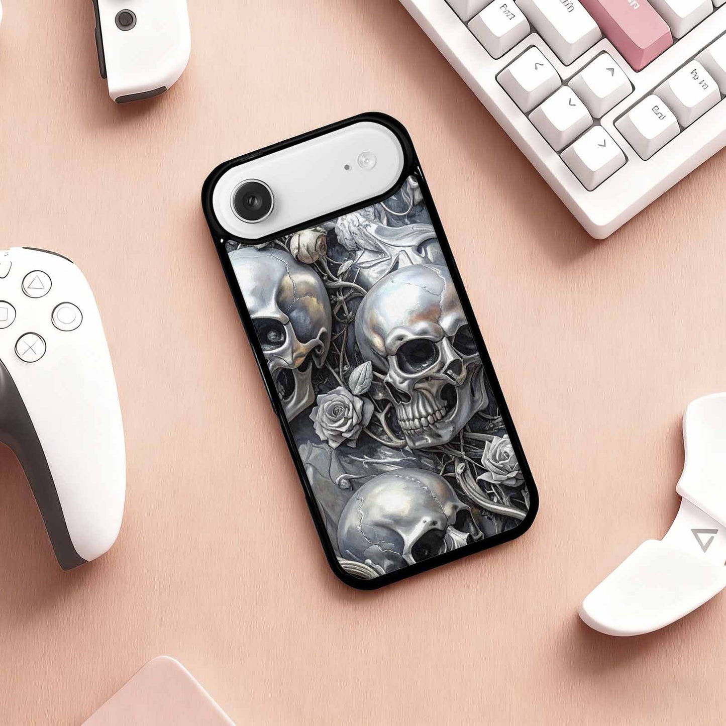 iPhone 17 Air Case — Seamless Tileable Pattern Of Overlapping Gothic, Personalized Phone Case