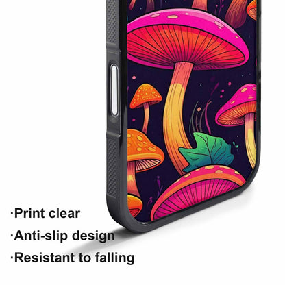 iPhone 17 Pro Case — Psychedelic Mushroom Cartoon Pattern Cartoon Cute, Original Design Phone Case