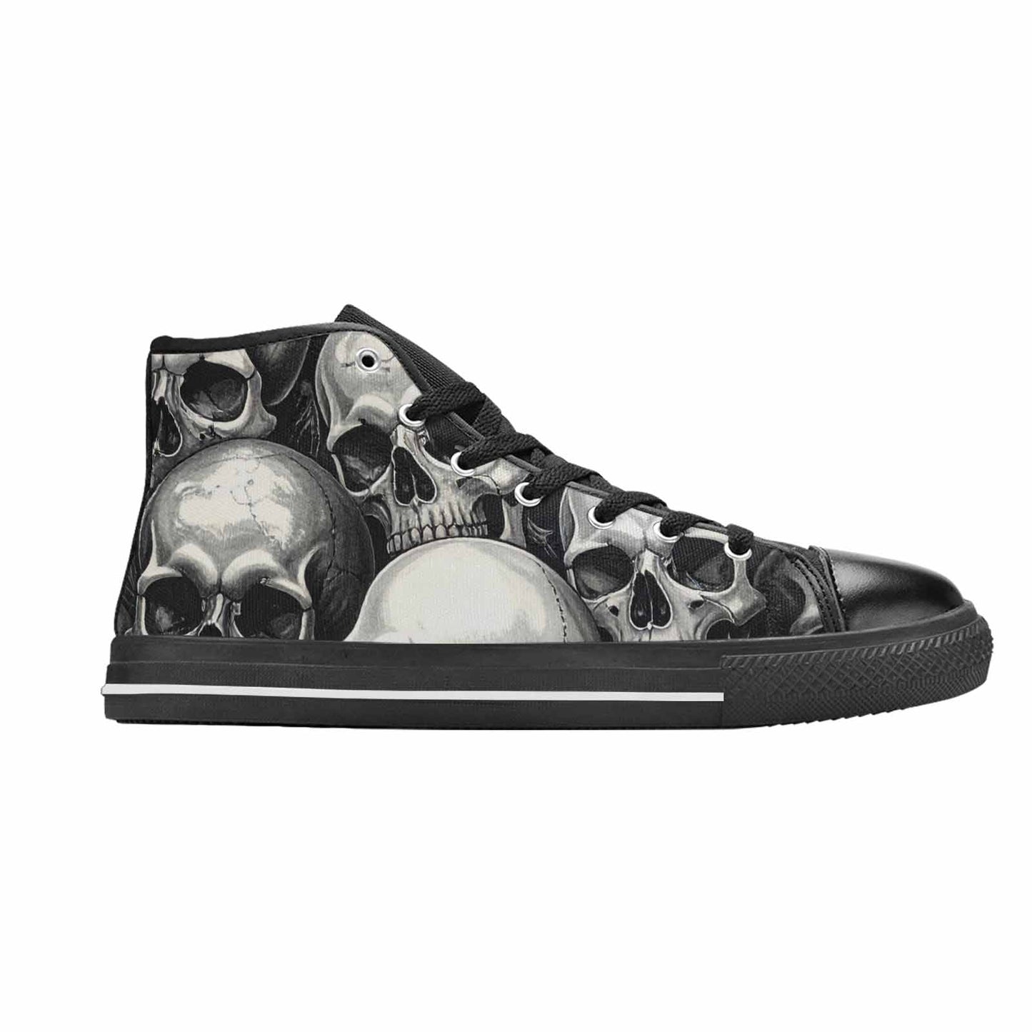 WOMEN'S Skulls - Classic High Top Canvas Vivid Shoes