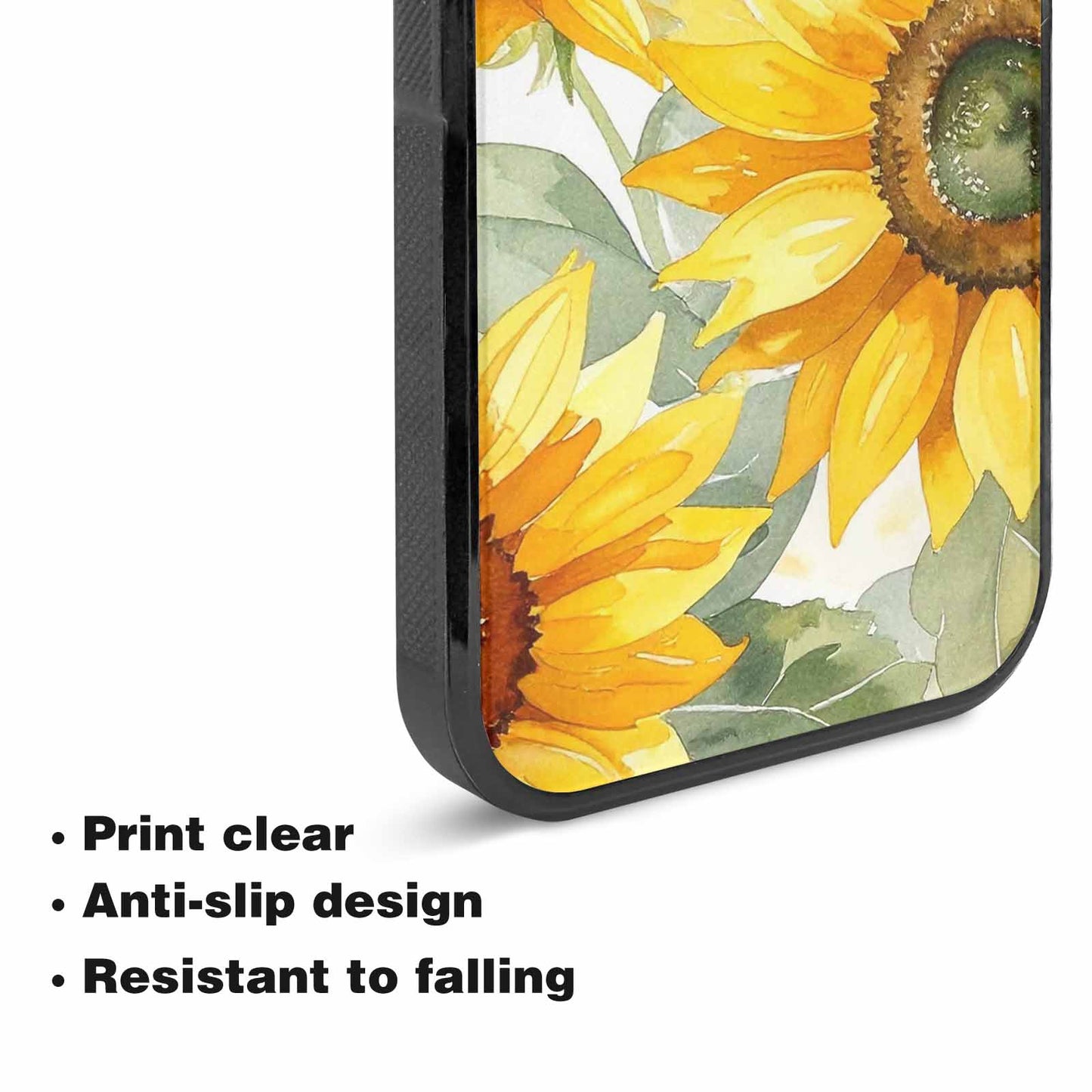 iPhone 15 Case — Sunflowers Watercolor, Original Design Phone Case