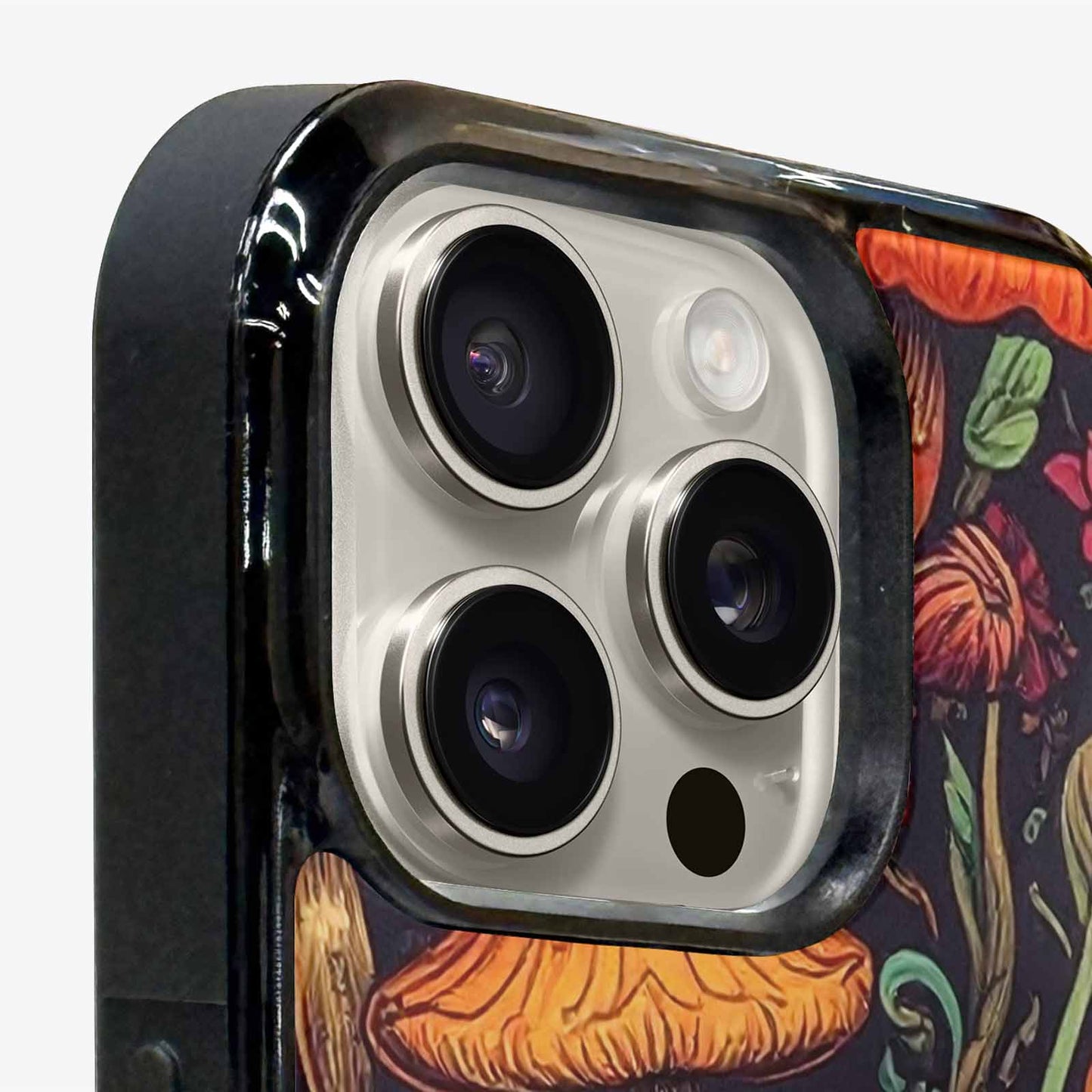 iPhone 15 Pro Max Case — Mushrooms And Skulls, Custom Printed Phone Case