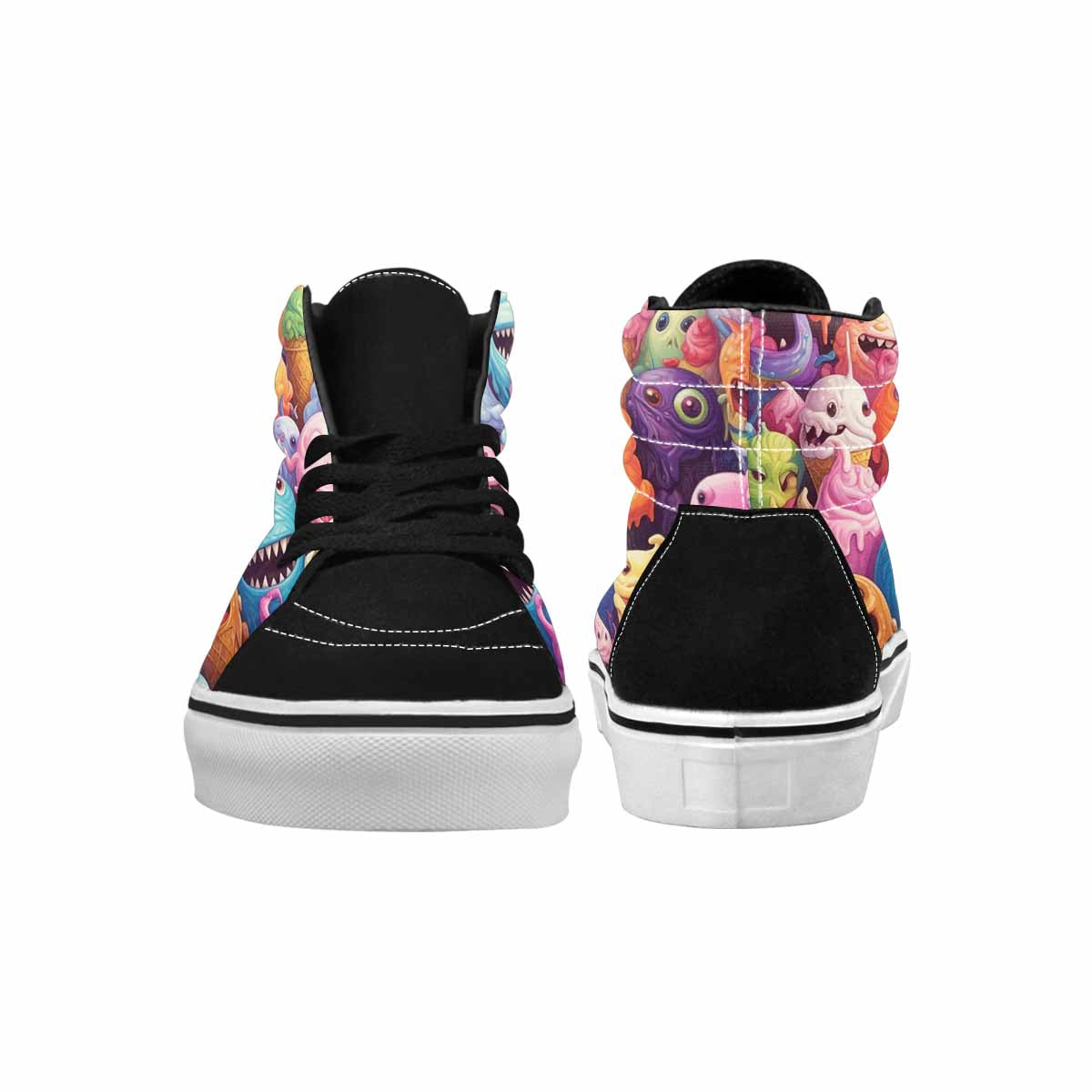 MEN'S Melting Ice Cream Monster High Top Canvas Y2K Shoes