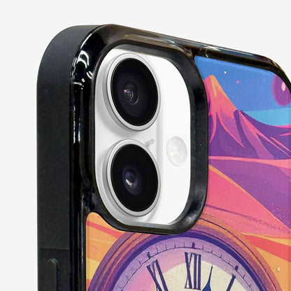 iPhone 16 Case — Salvadore Dali Surrealist Dreamscape Pattern Melting, Personalized Phone Case