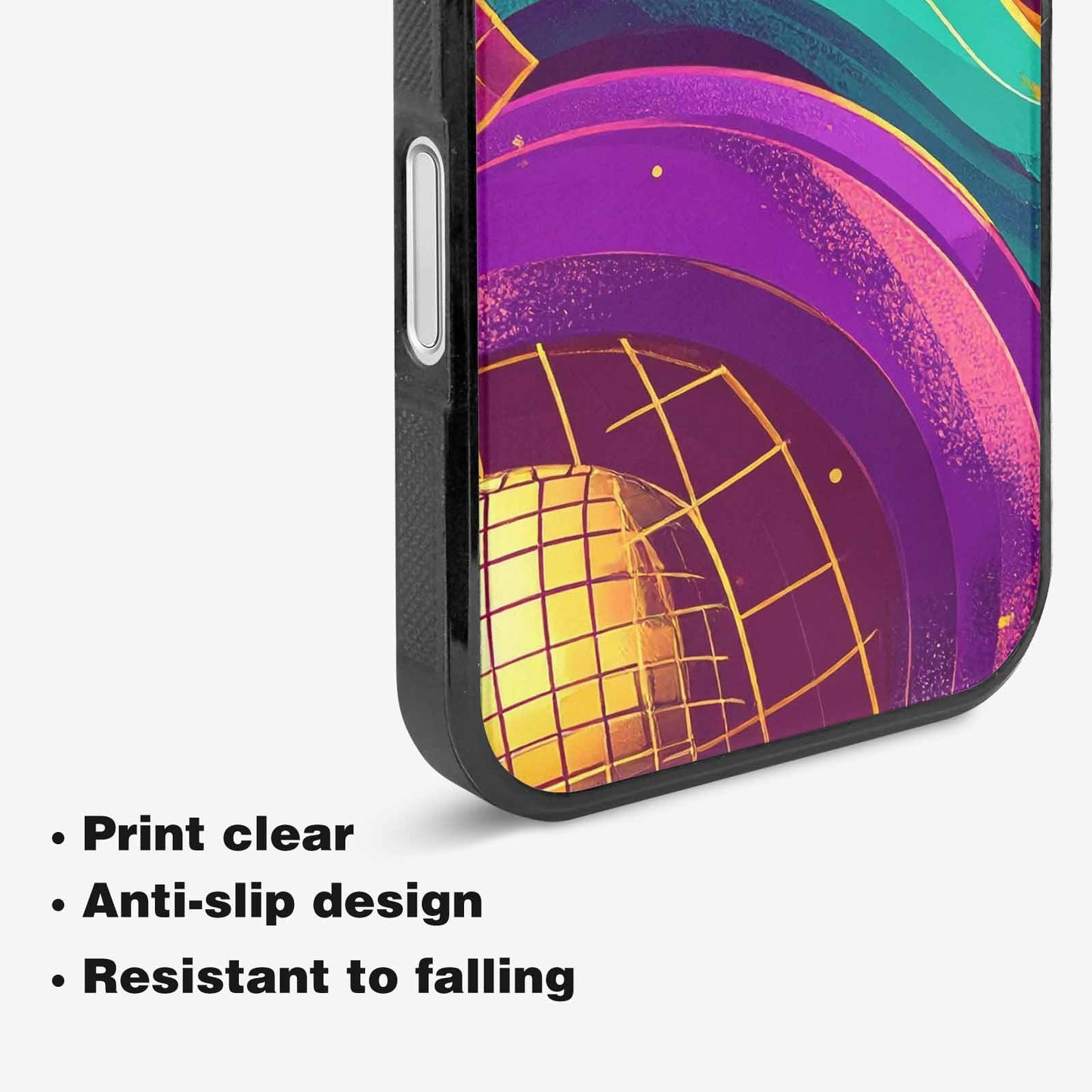 iPhone 16 Plus Case — 1970s Disco Art Pattern, Original Design Phone Case