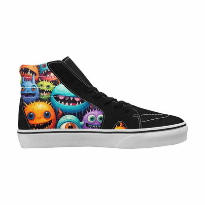 WOMEN'S Monsters High Top Canvas Bold Print Aesthetic Custom Printed Shoes
