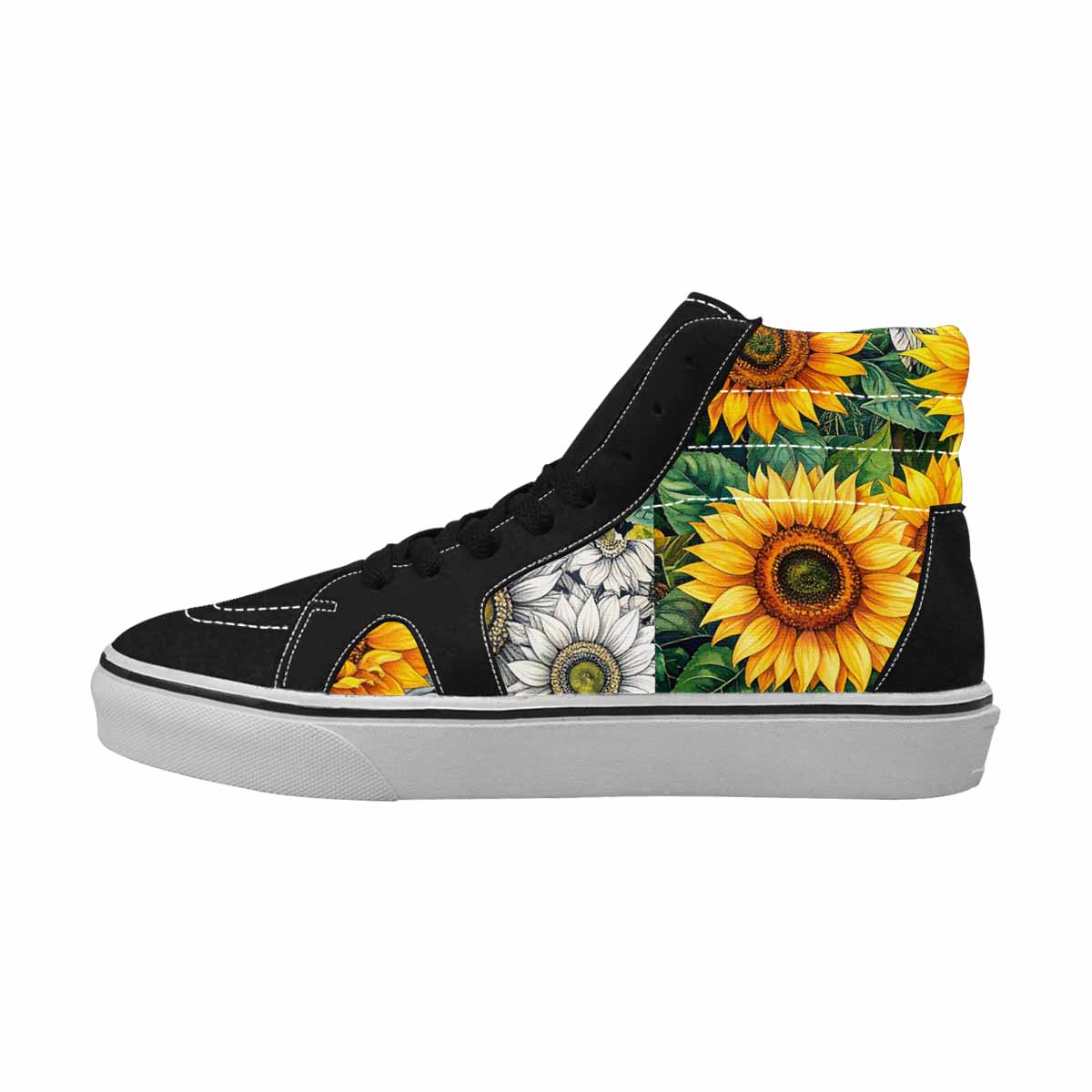 WOMEN'S Sunflower High Top Canvas Vivid Custom Shoes