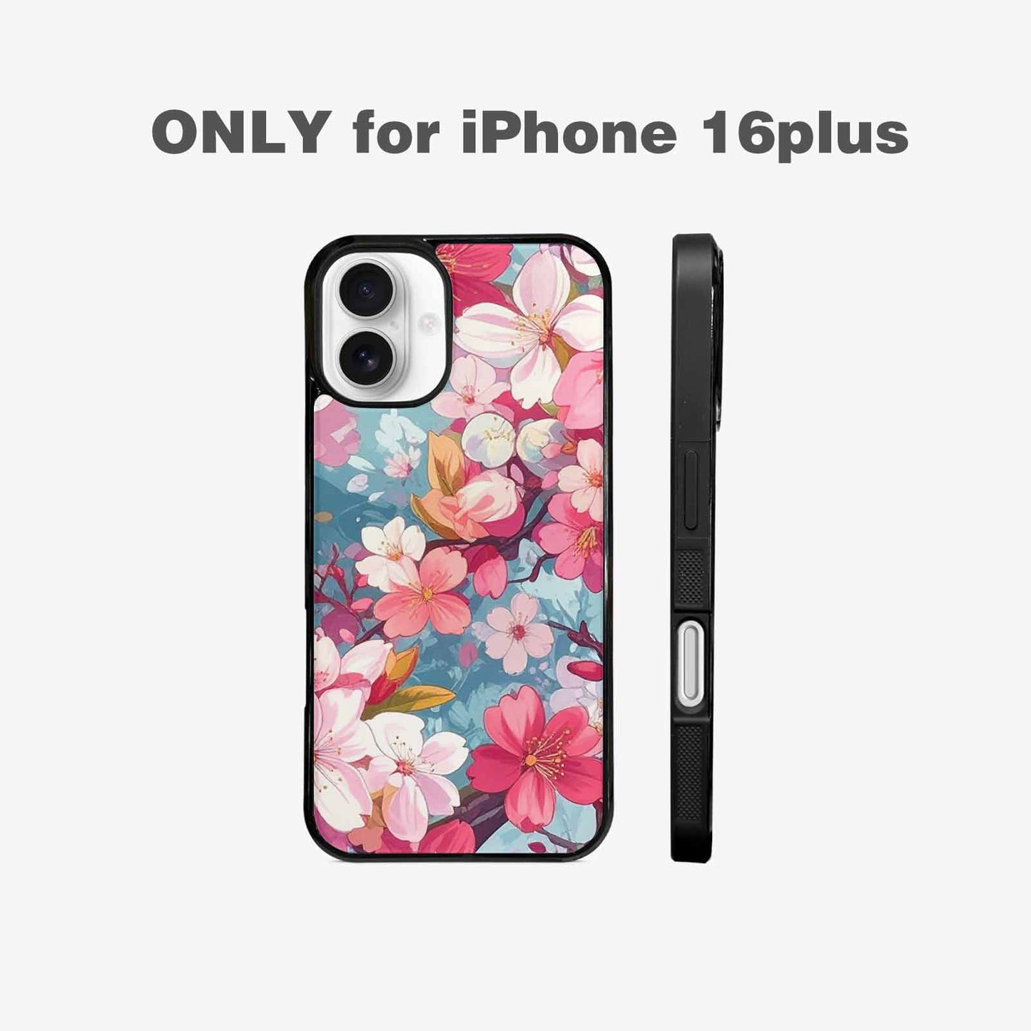 iPhone 16 Plus Case — Cherry Blossom Branch Cherry Blossom Branches, Custom Designed Case Cover