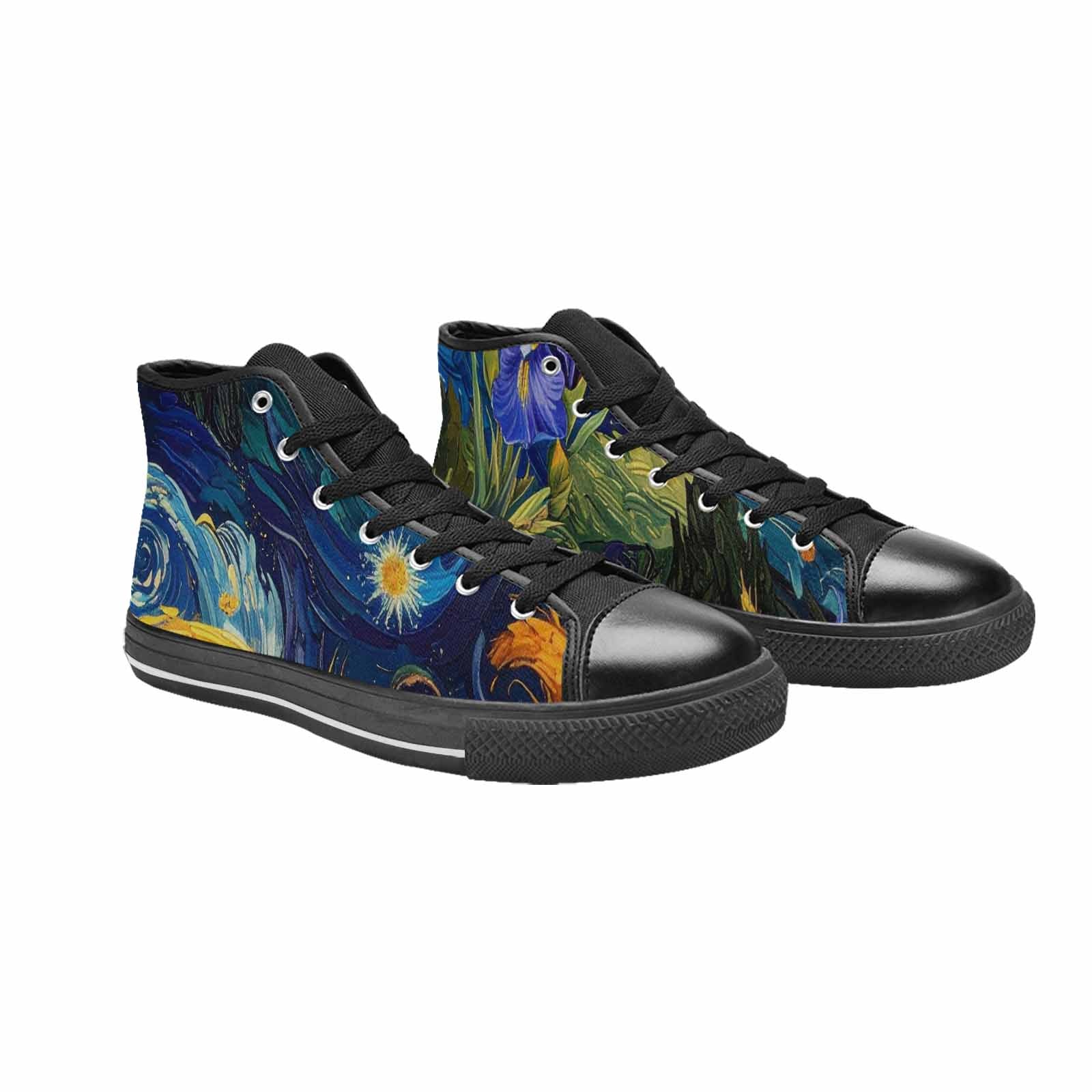WOMEN'S Blend All Versions High Top Canvas Dark Academia Custom Sneakers