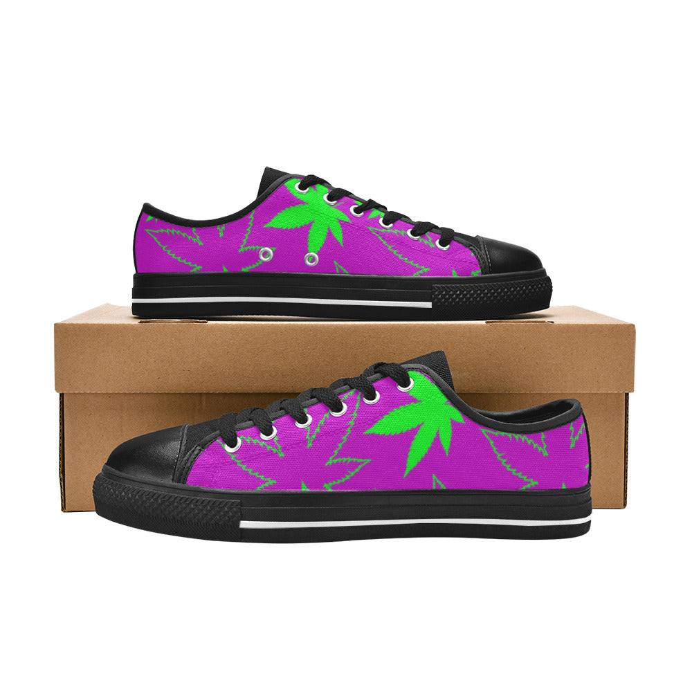 MEN'S Cc Weed 420 Art Canvas Cottagecore Custom Sneakers