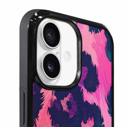 iPhone 17 Case — Leopard Neon Pink Teal Airbrush Animal, Custom Made Phone Cover