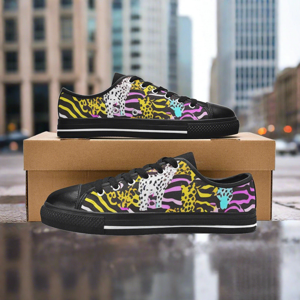 Jellyfish Silver Blue Artistic WOMEN Bold Art - Freaky Shoes | Custom Art Sneakers