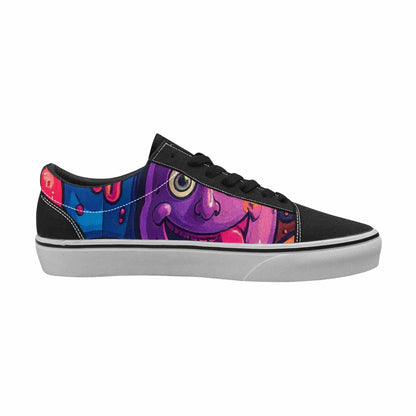 WOMEN'S Funny Looking Cartoon Canvas Lace-Up Dark Academia Custom Sneakers