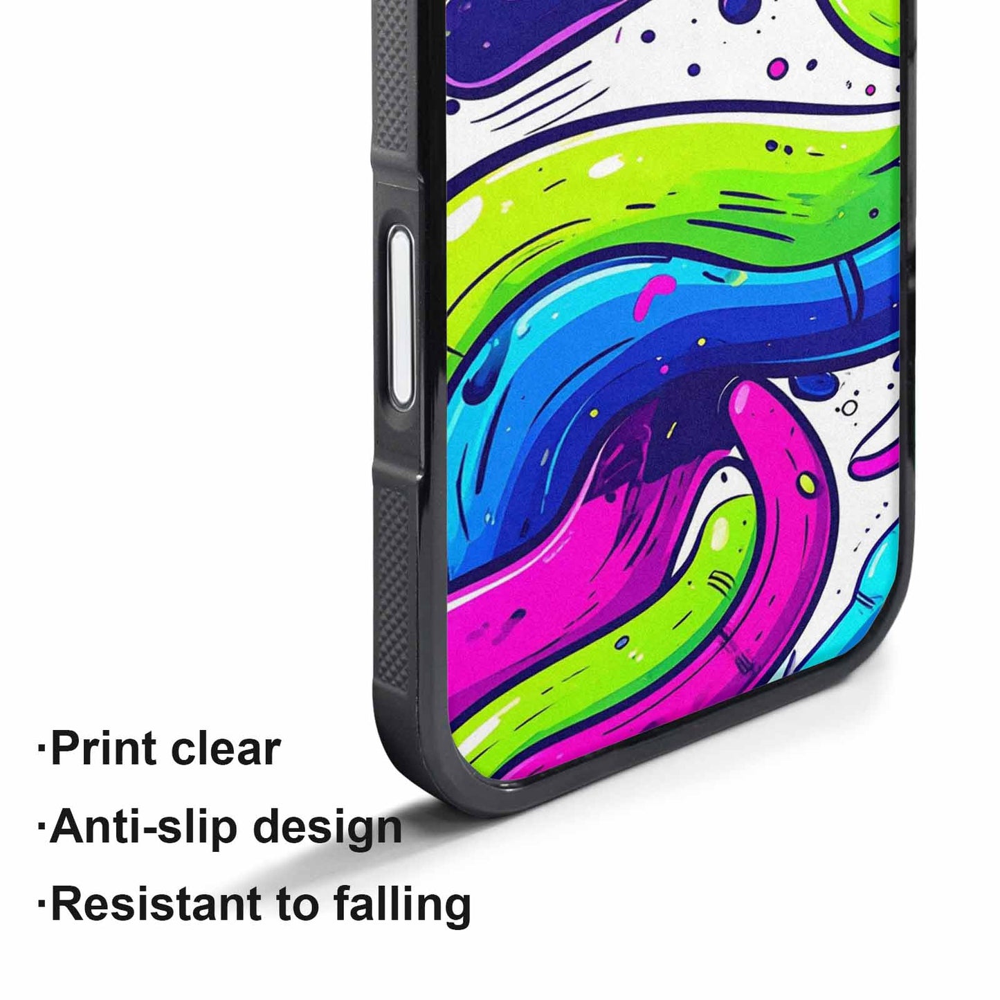 iPhone 17 Pro Max Case — Acid Wash Cartoon Tie Dye, Original Design Phone Case