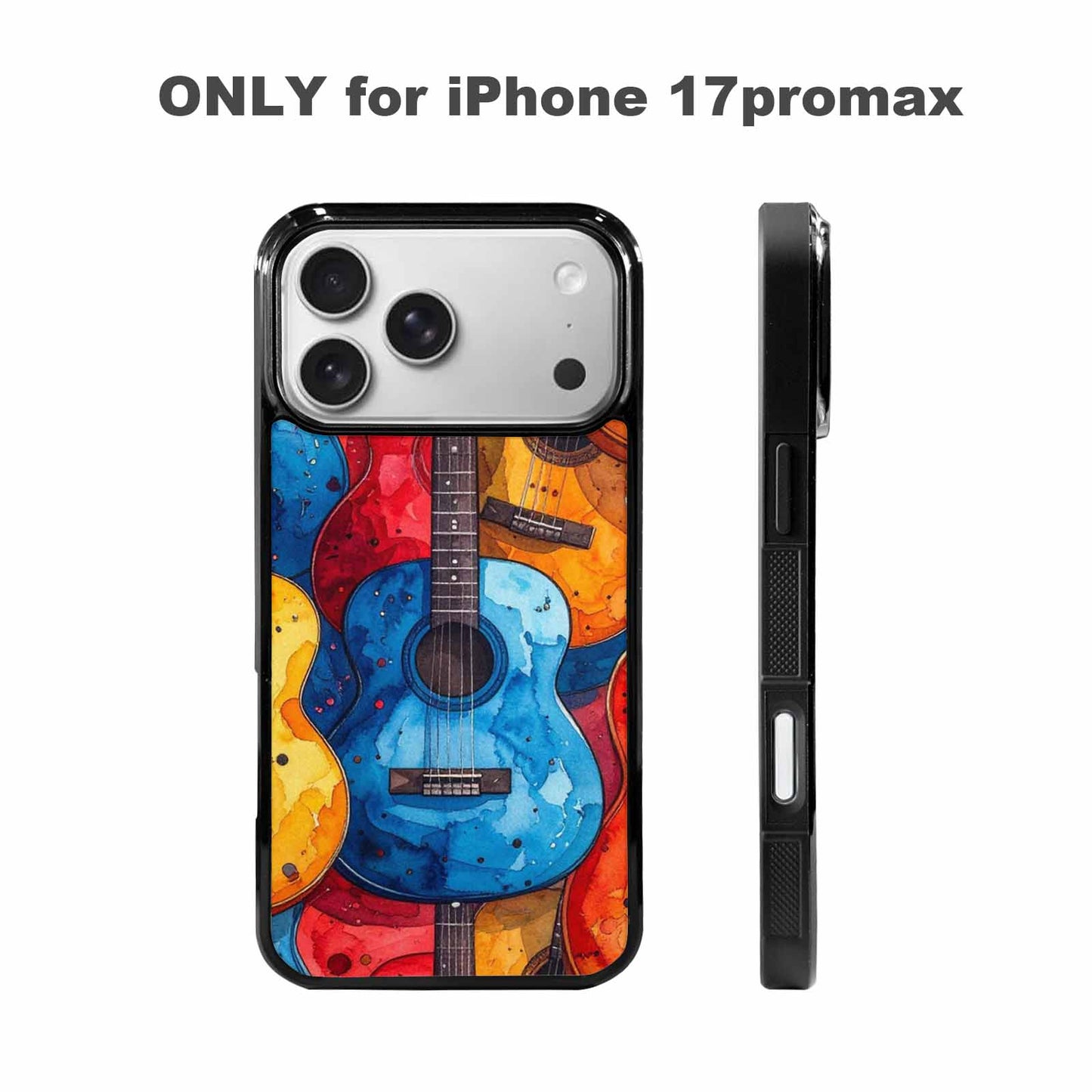 iPhone 17 Pro Max Case — Watercolor Smiley Face Watercolor Abstract, Custom Printed Phone Case