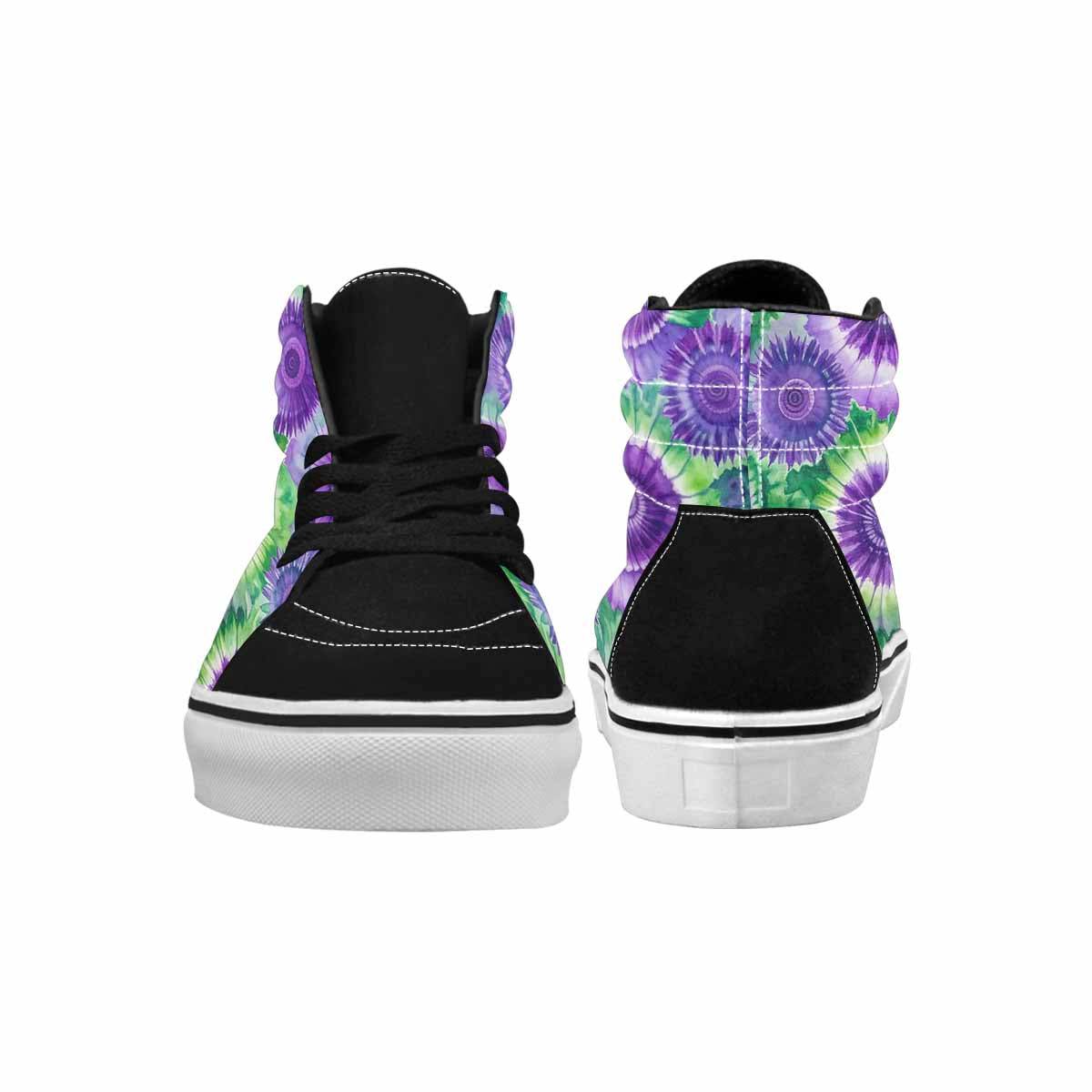 WOMEN'S Tie Dye - High Top Canvas Vibrant Chaos Shoes