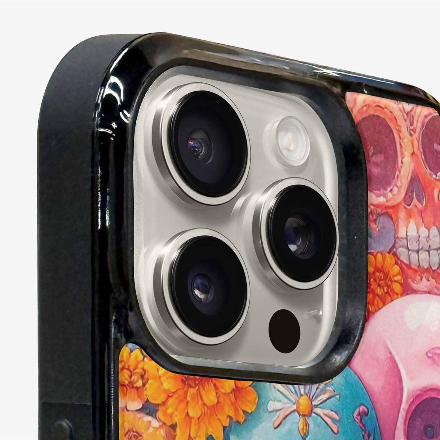 iPhone 15 Pro Max Case — Sugar Skullsmelting Sugar Skulls, Customized Protective Case