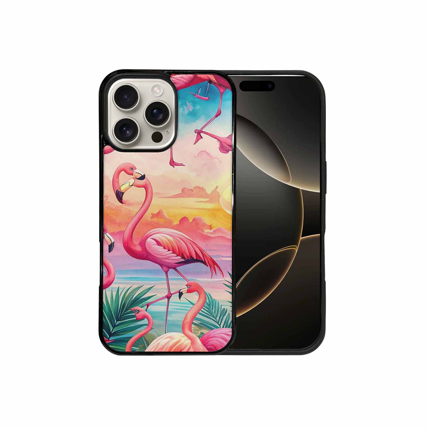 iPhone 16 Pro Max Case — Flamingo Tropical Flamingo Tropical Pattern Hundreds, Unique Phone Case Design