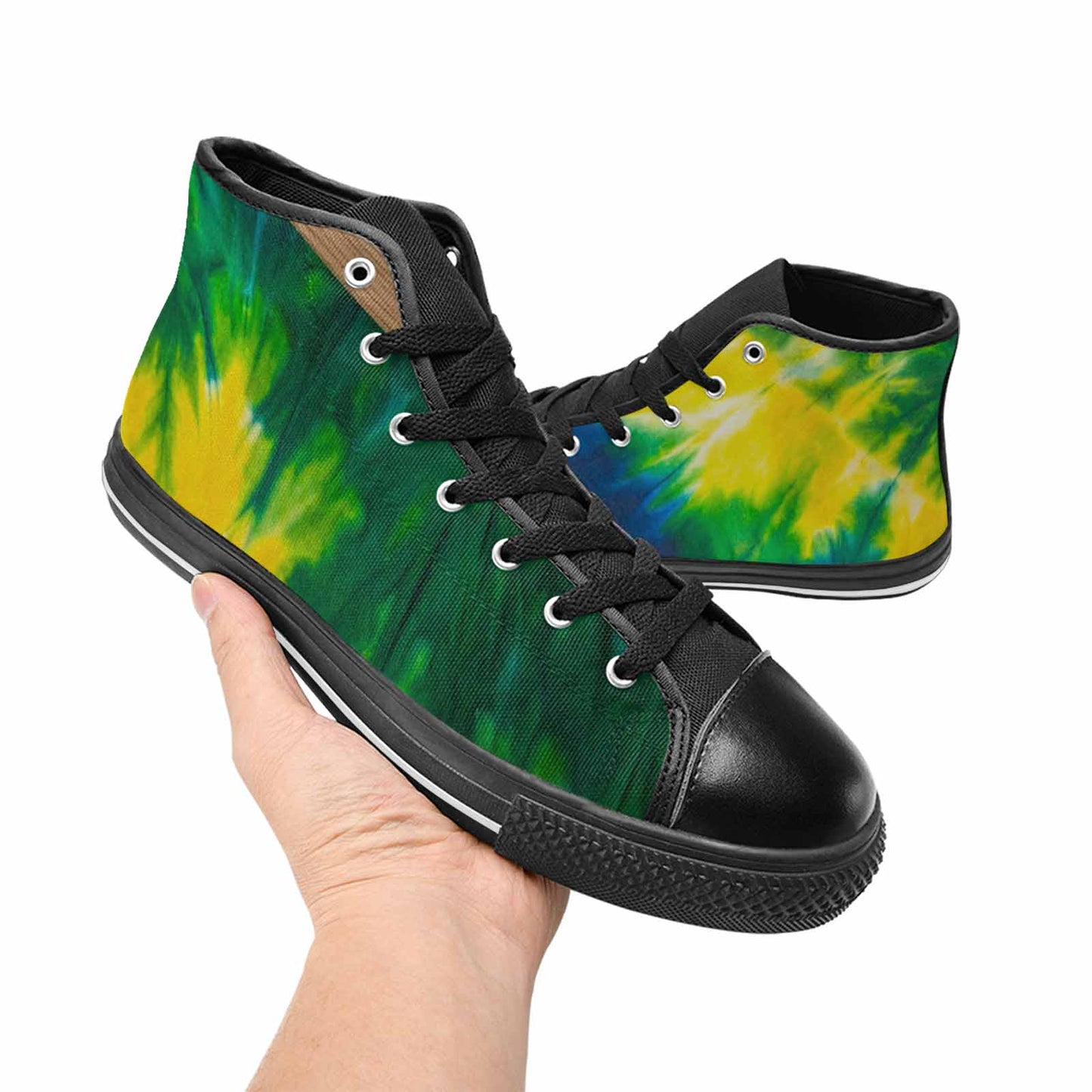 WOMEN'S Tie Dye Classic High Top Canvas Aesthetic Custom Shoes