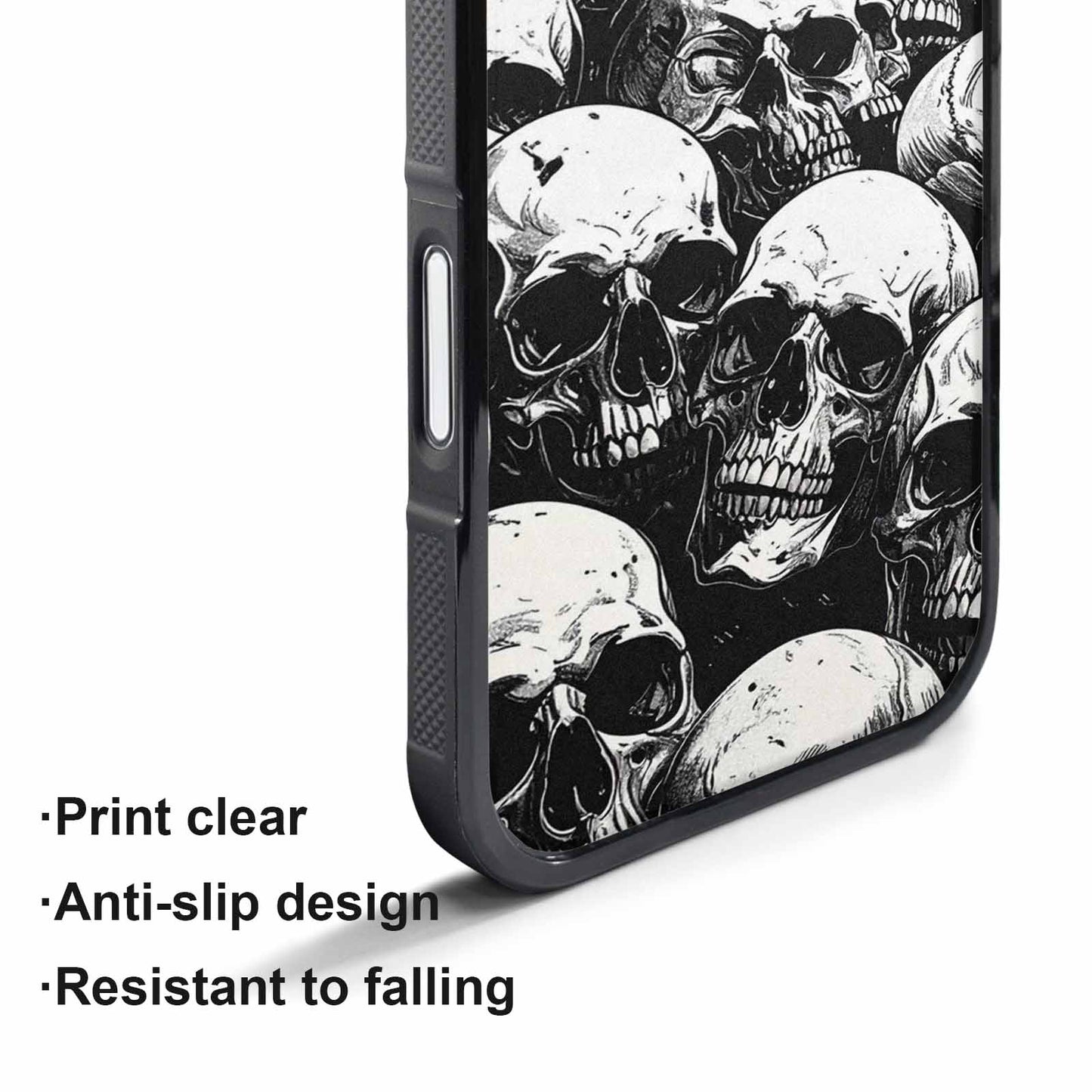 iPhone 17 Pro Max Case — Skull Dark Art Gothic Print Gothic, Personalized Phone Case
