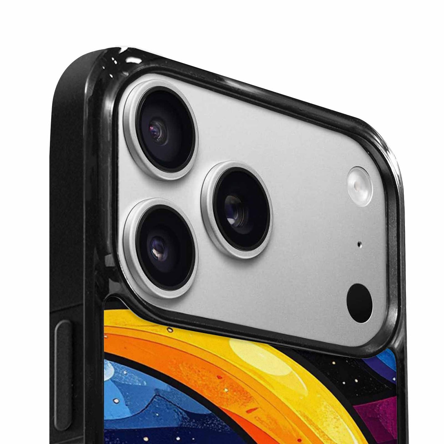iPhone 17 Pro Case — Glossy Winter Wave Seamless Cartoon Cute, Custom Printed Phone Case