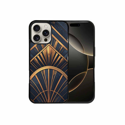iPhone 16 Pro Max Case — Art Deco Illustration Pattern, Unique Phone Case Design