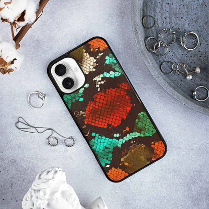 iPhone 16 Plus Case — Dark Snake Print, Custom Print Case Cover