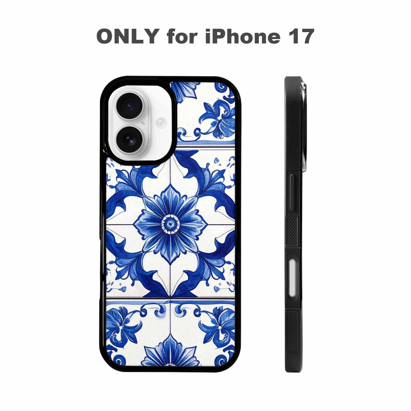 iPhone 17 Case — Talavera Tile Floral, Unique Phone Case Design