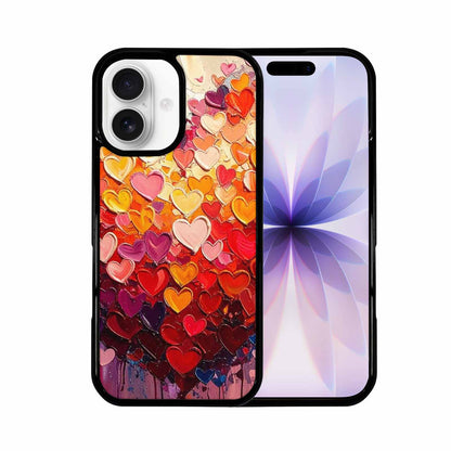 iPhone 17 Case — Full Color Vibrant Heart Original Art, Custom Phone Case