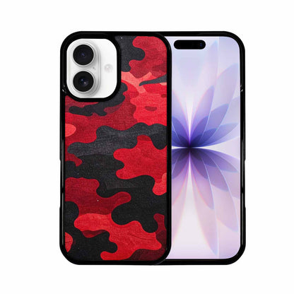 iPhone 17 Case — Tactical Camo Red Black Custom Camo, Custom Made Phone Cover