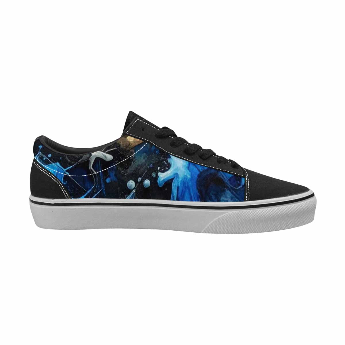 WOMEN'S Camo Patches Lace-Up Canvas Kaleidoscope Sneakers