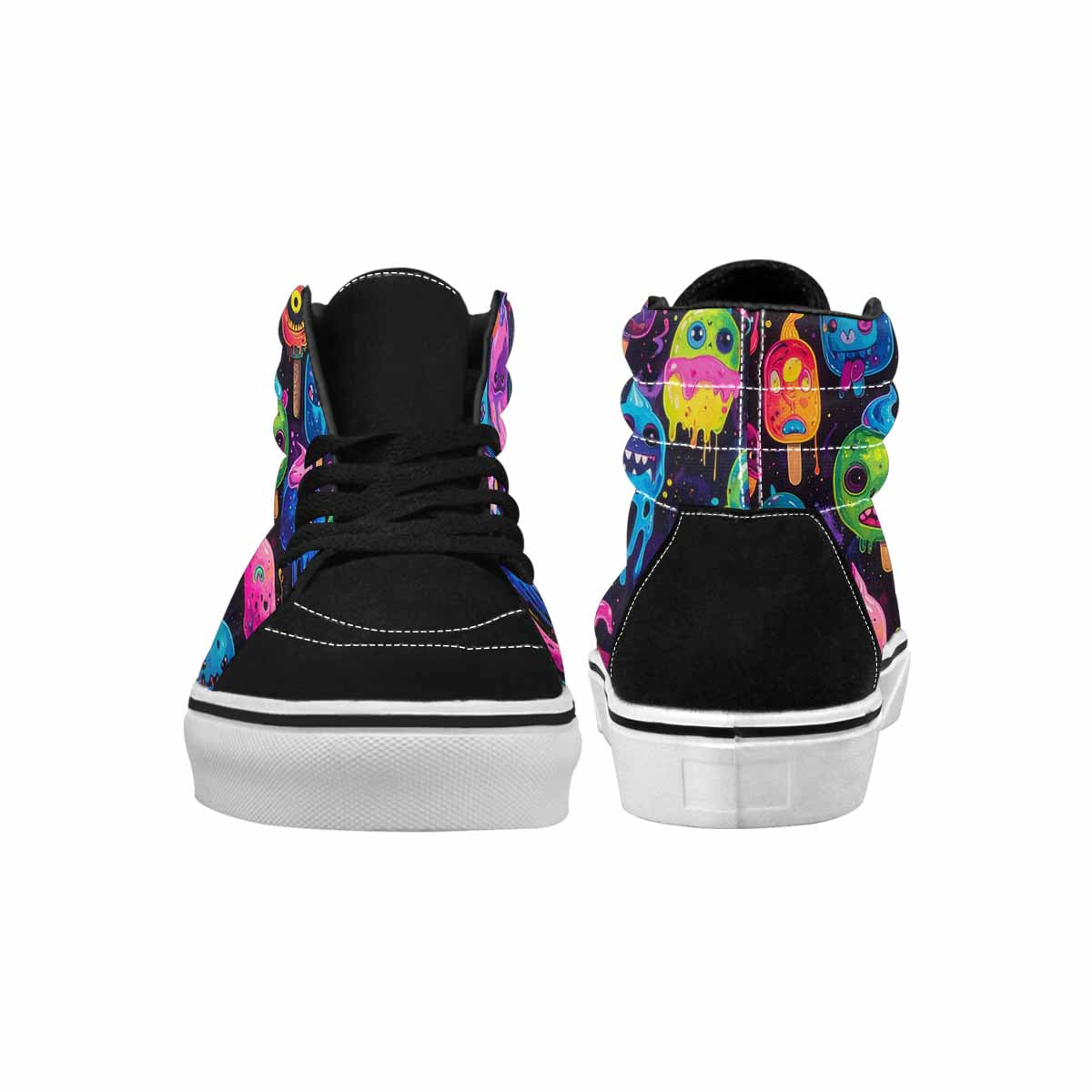 MEN'S Ice Cream Monsters  High Top Canvas Y2K Custom Shoes