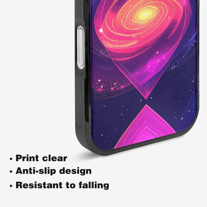 iPhone 16 Case — Rose Galaxy Art Seamless Pattern Vibrant, Custom Phone Case