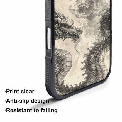 iPhone 17 Air Case — Retro Dragons Flame Retro Vintage, Personalized Phone Case
