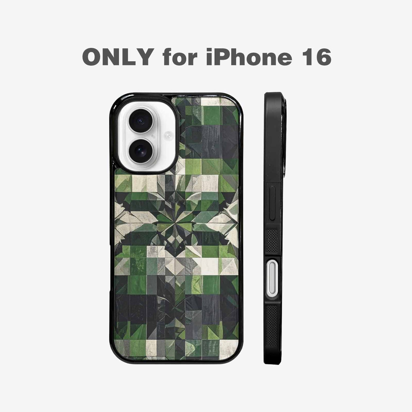 iPhone 16 Case — Aromantic Flag Color Theme Small Rainbow, Original Design Phone Case