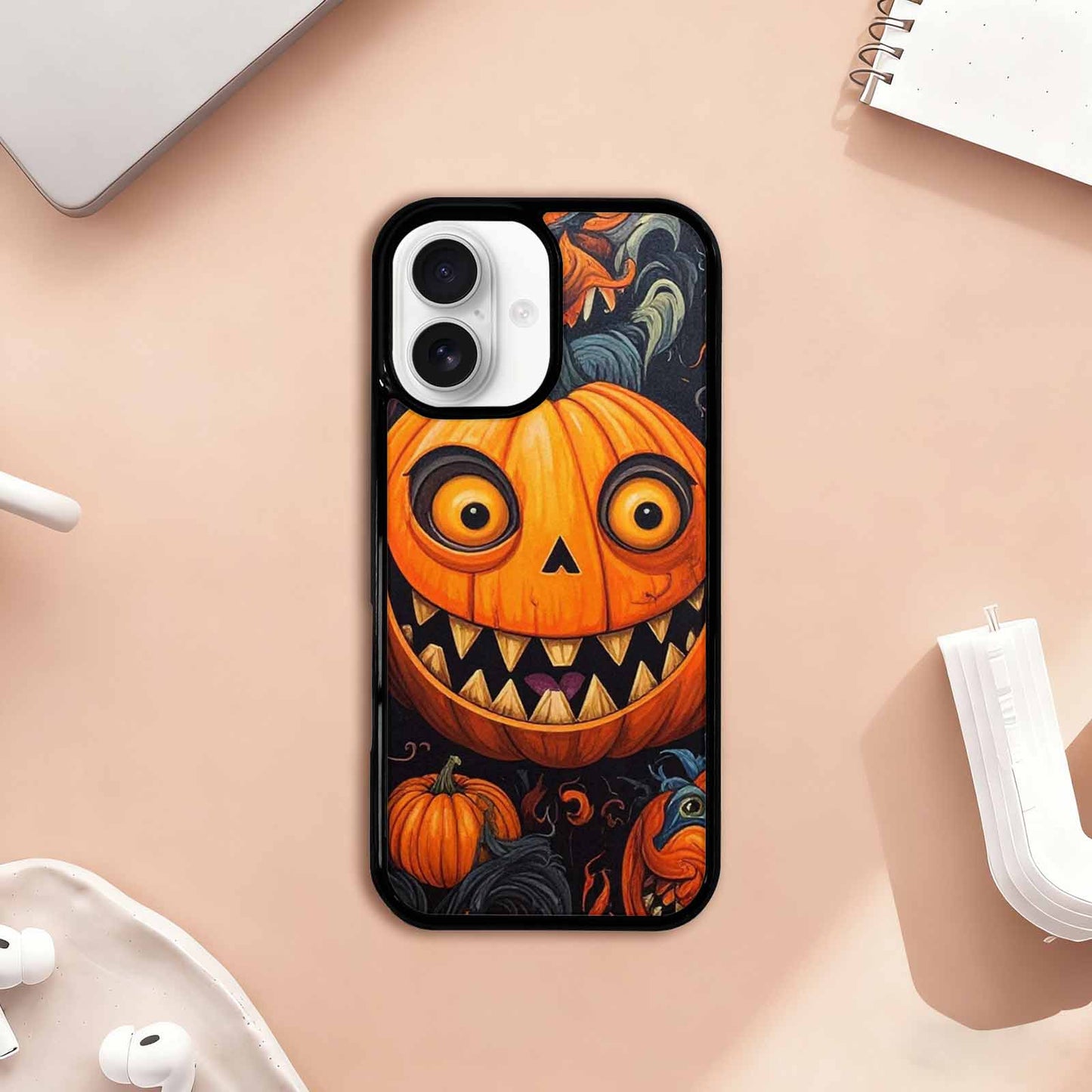 iPhone 17 Case — Cartoon Pumpkin Monster Cartoon Cute, Unique Phone Case Design