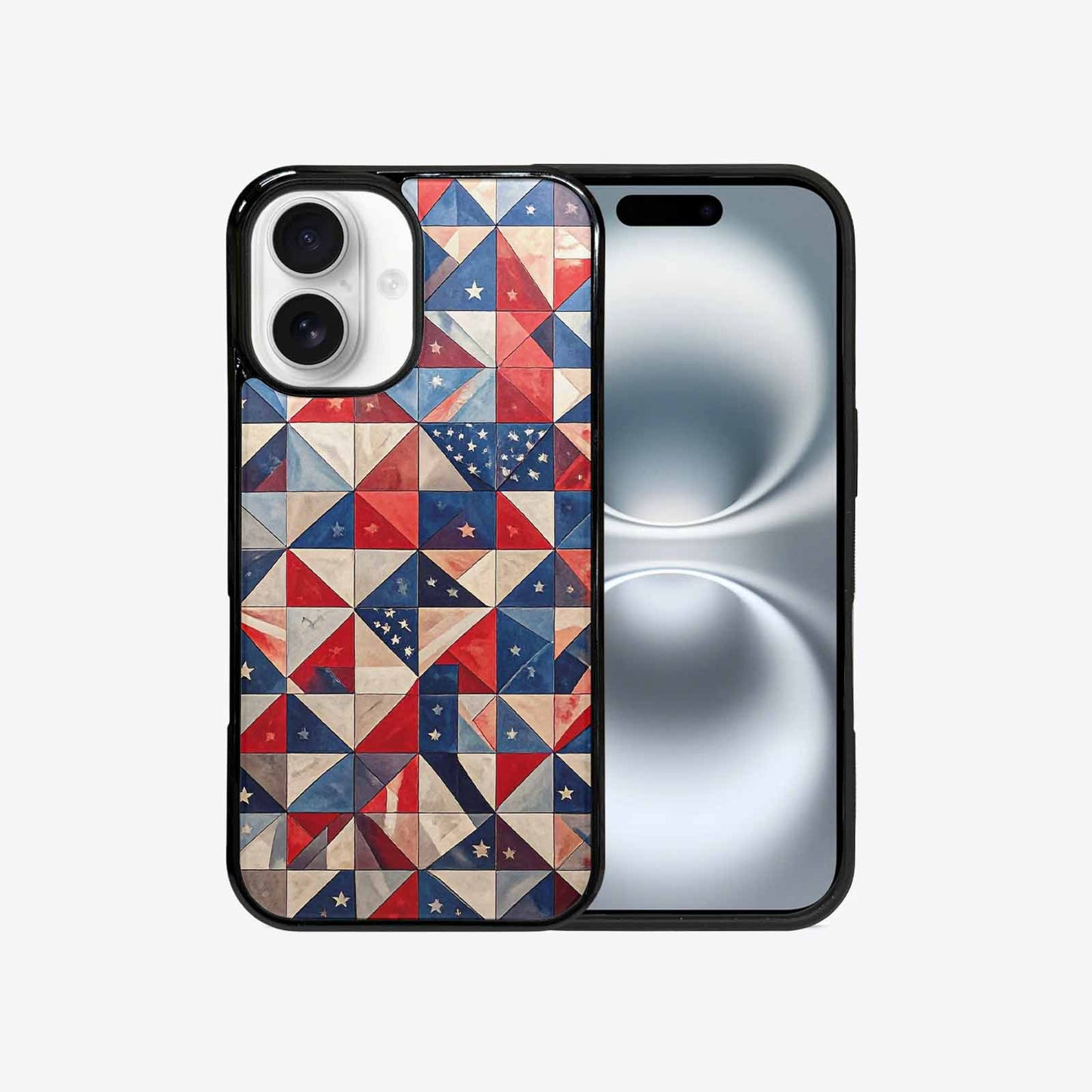 iPhone 16 Case — Small American Flag Stars And Stripes, Personalized Phone Case