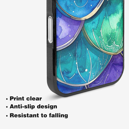 iPhone 16 Plus Case — Mermaid Scale Art Pattern, Custom Print Case Cover