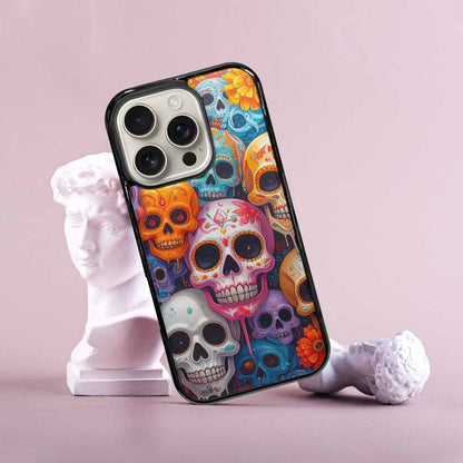 iPhone 16 Pro Case — Sugar Skullsmelting Sugar Skulls 9h5, Custom Made Phone Cover