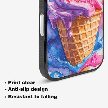 iPhone 16 Case — Melting Icecream Collage Custom, Customized Protective Case